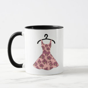 Sechziger, Kleid Tasse