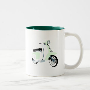 Sechziger-Mod-Roller Zweifarbige Tasse
