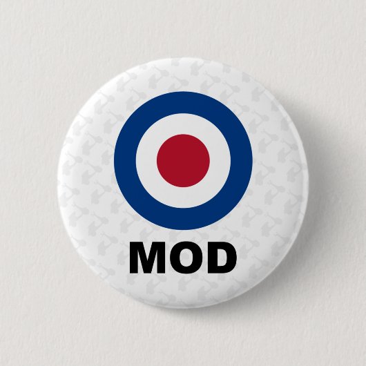 Sechziger-Mod-Ziel-Knopf Button (Vorderseite)