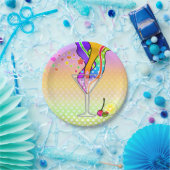 SECHZIGER-POP-KUNST-ART MARTINI PAPPTELLER (Party)