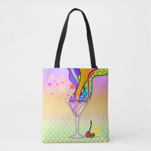 SECHZIGER-POP-KUNST-ART MARTINI TASCHE