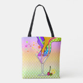 SECHZIGER-POP-KUNST-ART MARTINI TASCHE (Rückseite)