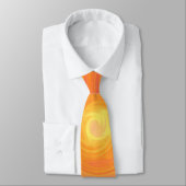 Sechziger-Steigung - psychedelisches orange Gelb Krawatte (Gebunden)