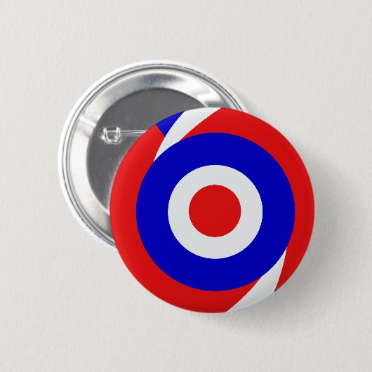 Sechzigerart-Modentwurf Button (Vorne & Hinten)