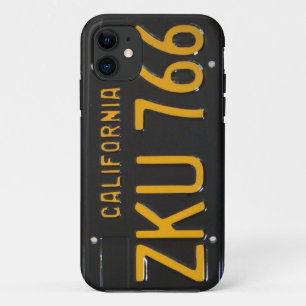Sechzigerjahre CA-Kfz-Kennzeichen iPhone Fall 11 Hülle