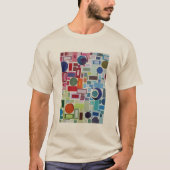 Sechzigerjahre Disco-Retro Mosaik-Collage abstrakt T-Shirt (Vorderseite)