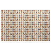 Sechzigerjahre Frisurgitter Stoff (Fat Quarter (45,7 x 55,9 cm))