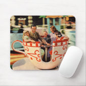 Sechzigerjahre Teacupfahrt am Vergnügungspark Mousepad (Mit Mouse)
