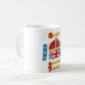 sechzigjähriges Jubliäum 2012 der Königin Kaffeetasse (Vorderseite Links)