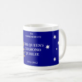 Sechzigjähriges Jubliäum Australien Kaffeetasse (VorderseiteRechts)