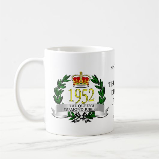 Sechzigjähriges Jubliäum Kaffeetasse (Links)