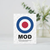 Sechzigste Mod-Target-Postkarte Postkarte (Stehend Vorderseite)
