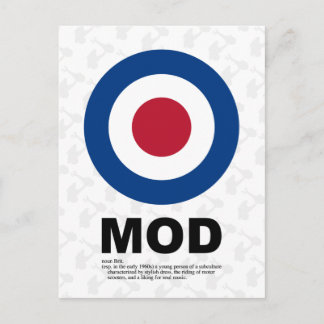 Sechzigste Mod-Target-Postkarte Postkarte
