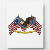 Second Amendment Liberty Eagle Fotoplatte (Vorderseite)