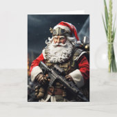 Second Amendment Santa Christmas Card Conservative Karte (Vorderseite)