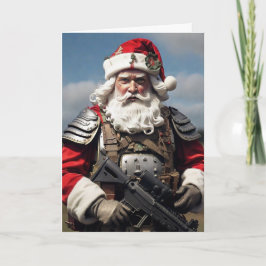 Second Amendment Santa Christmas Card Hunter Karte