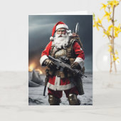 Second Amendment Santa Christmas Card Patriotic Karte (Gelbe Blume)