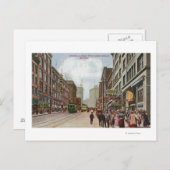 Second Avenue View von der Gewerkschaft Street Postkarte (Vorne/Hinten)
