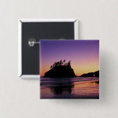Second Beach at Twilight, Olympic NP, WA, USA Button (Vorne & Hinten)