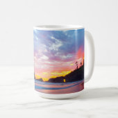 Second Beach bei Sonnenuntergang, Washington Kaffeetasse (VorderseiteRechts)