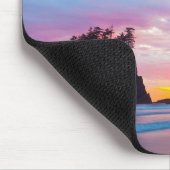 Second Beach bei Sonnenuntergang, Washington Mousepad (Ecke)