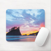Second Beach bei Sonnenuntergang, Washington Mousepad (Mit Mouse)