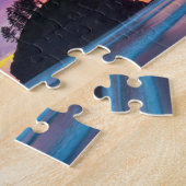 Second Beach bei Sonnenuntergang, Washington Puzzle (Seite)