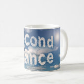 Second Chance Blue Sky White Cloud Neuer Partner Kaffeetasse (VorderseiteRechts)