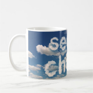 Second Chance Blue Sky White Cloud Neuer Partner Kaffeetasse