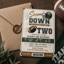 Second Down Football 2. Geburtstagsticket 