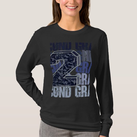 Second Grade 2nd Grader Cheetah Leopard Teacher St T-Shirt (Vorderseite)