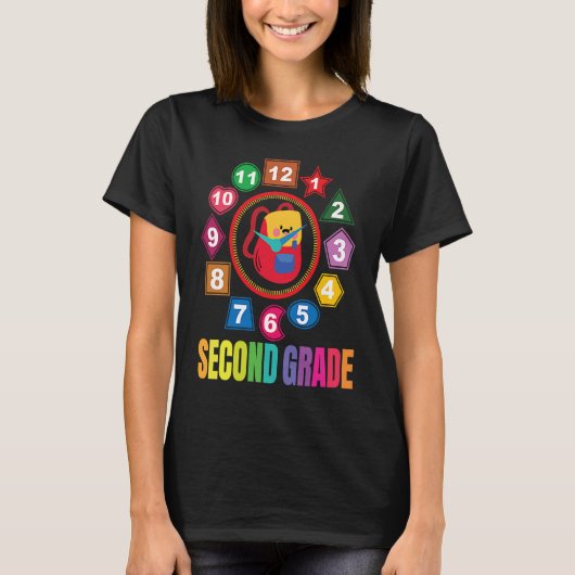 Second Grade Girls Boys Teacher Team 2nd Grade Squ T-Shirt (Vorderseite)