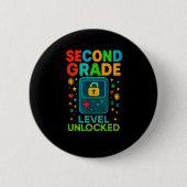 Second Grade Level Unlocked Gamer Ck To School Con Button (Vorderseite)