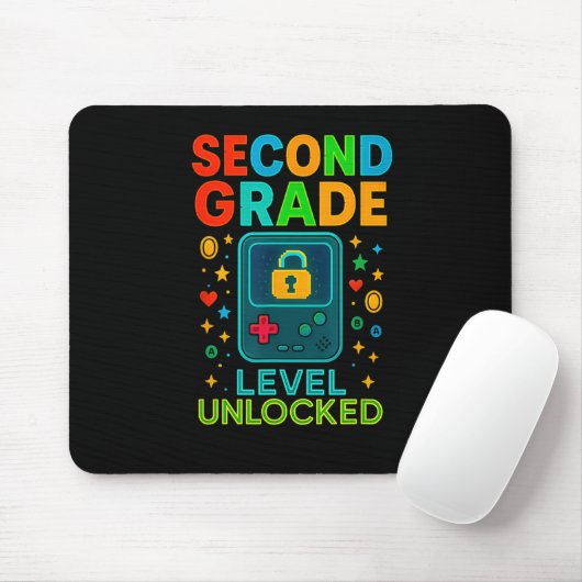 Second Grade Level Unlocked Gamer Ck To School Con Mousepad (Mit Mouse)