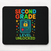 Second Grade Level Unlocked Gamer Ck To School Con Mousepad (Vorne)