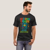 Second Grade Level Unlocked Gamer Ck To School Con T-Shirt (Vorne ganz)