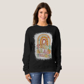Second Grade Rainbow Bleached Retro Back To School Sweatshirt (Vorne ganz)