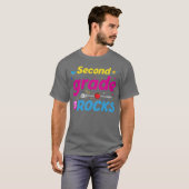 Second Grade Rocks Backo School 2nd Graders funny T-Shirt (Vorne ganz)