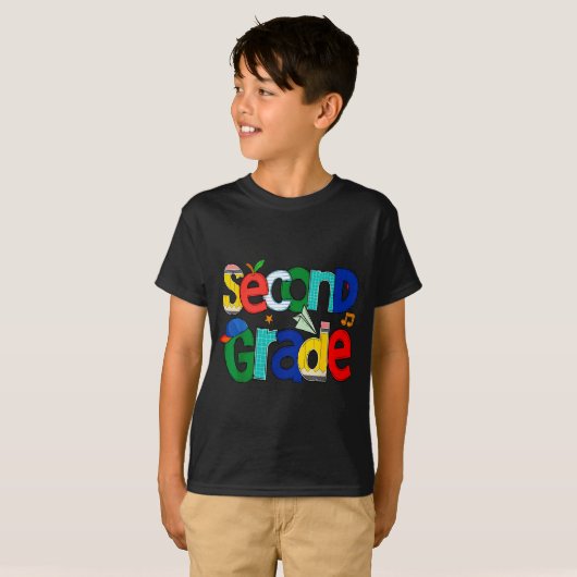 Second Grade Student School Clroom Learning Educat T-Shirt (Vorne ganz)