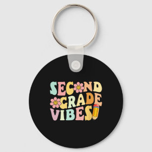 Second Grade Vibes 2. Klasse 1. Schultag Tee Schlüsselanhänger
