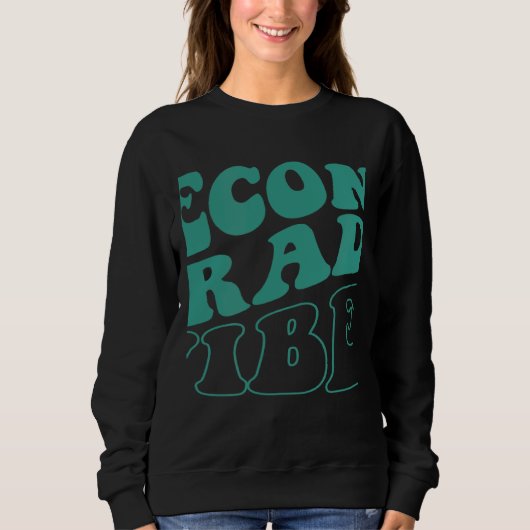 Second Grade Vibes 2. Klasse Team Retro 1. Schulta Sweatshirt (Vorderseite)