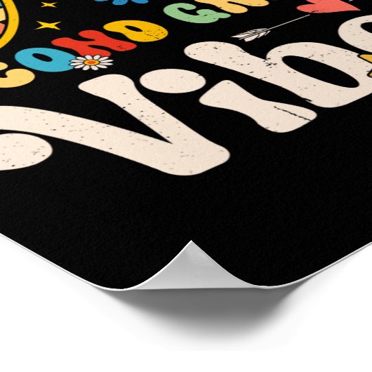 Second Grade Vibes - 2nd Grade Team Retro 1st Day  Poster (Ecke)