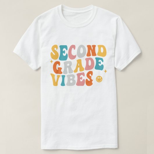 Second Grade Vibes T-Shirt (Design vorne)