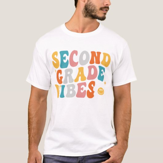 Second Grade Vibes T-Shirt (Vorderseite)
