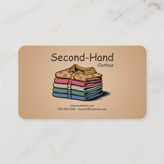 Second-Hand Clothes Visitenkarte (Vorderseite)