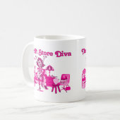 Second-Hand-Laden-Diva Kaffeetasse (Vorderseite Links)