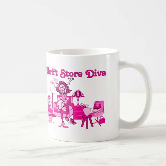 Second-Hand-Laden-Diva Kaffeetasse (Rechts)
