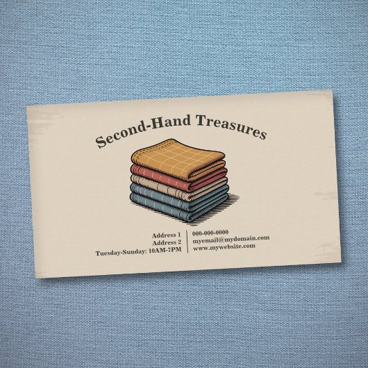 Second-Hand-Laden Visitenkarte