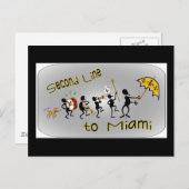 Second LIne Fans Postkarte (Vorne/Hinten)