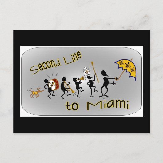 Second LIne Fans Postkarte (Vorderseite)